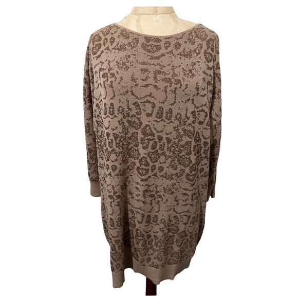 INC International Concepts Leopard Print Sweater Dress NWT 1X - Picture 1 of 6